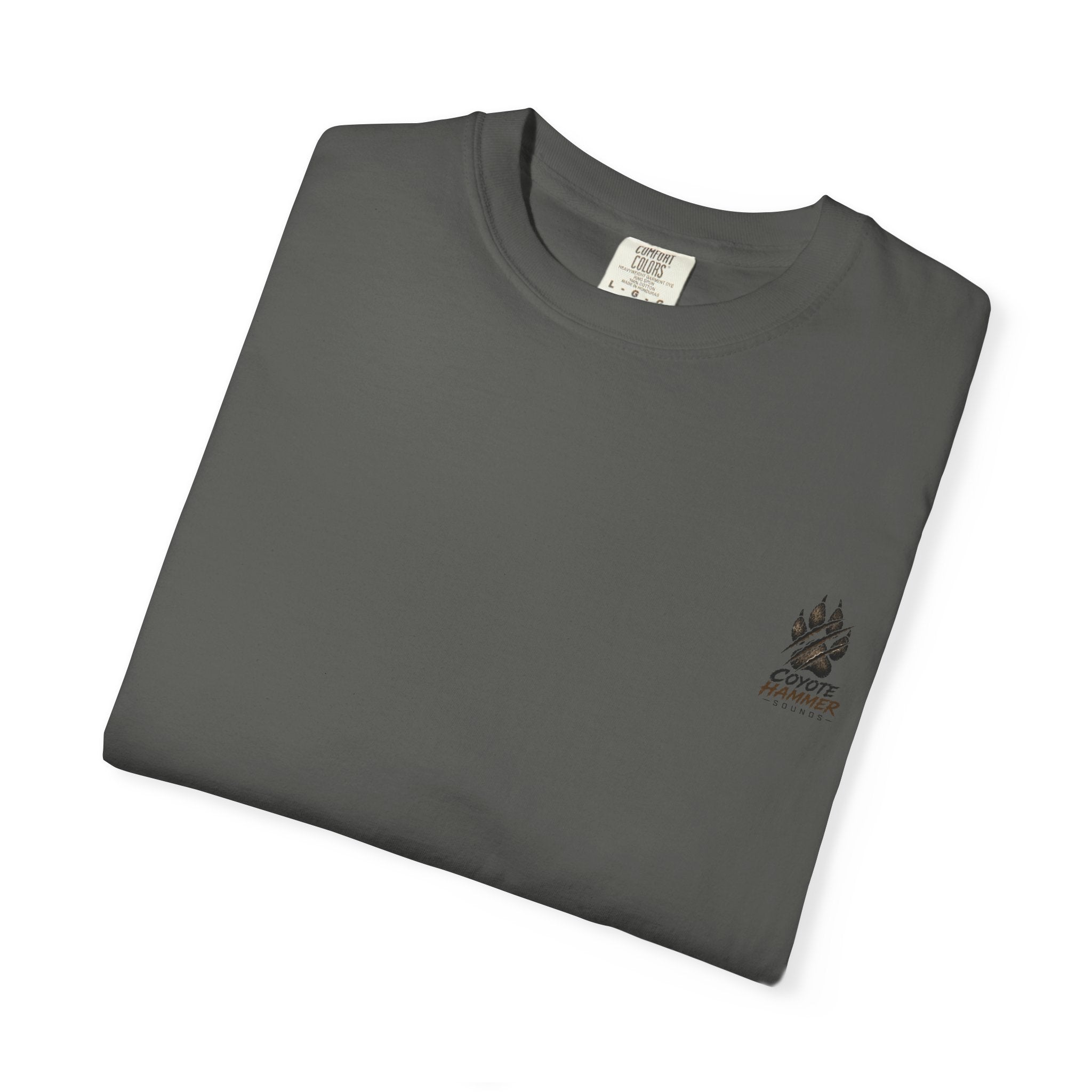 Randy Anderson-Coyote Hammer Sounds T-Shirt — Vintage Night Desert Graphic Tee