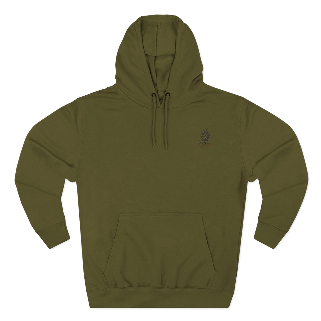 OG-Coyote Hammer Graphic Hoodie — Retro Mascot Fleece Pullover