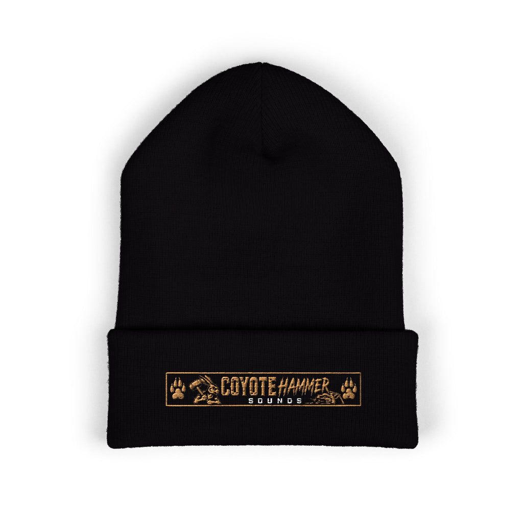Beanie — Coyote Hunter Embroidered Cuffed Beanie (Olive)