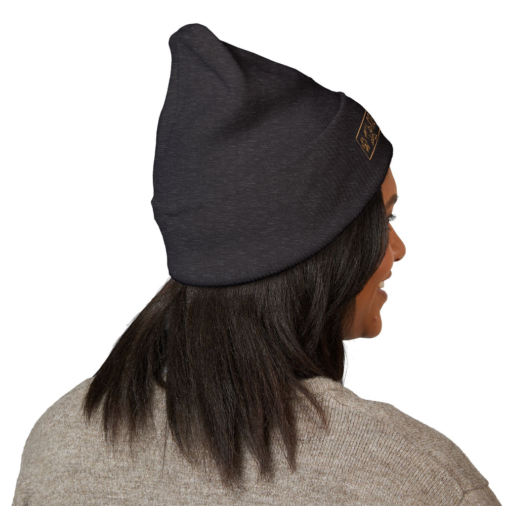 Beanie — Coyote Hunter Embroidered Cuffed Beanie (Olive)
