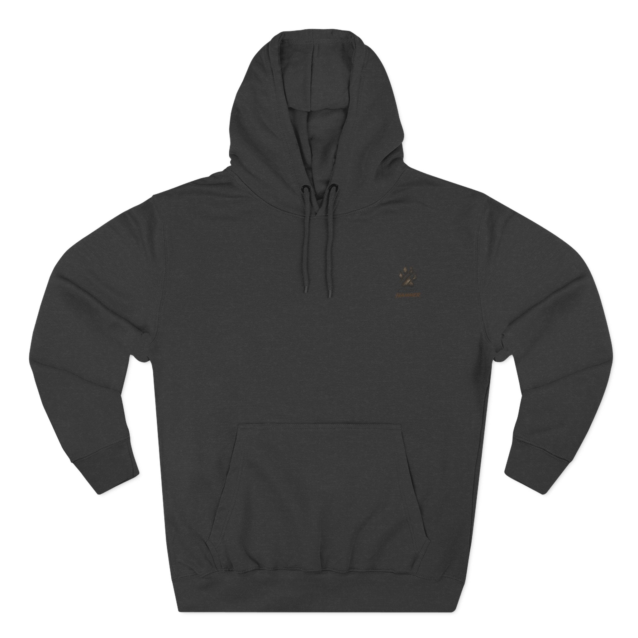 Randy Anderson-Coyote Hammer Sounds Fleece Hoodie — Retro Rabbit Band Graphic