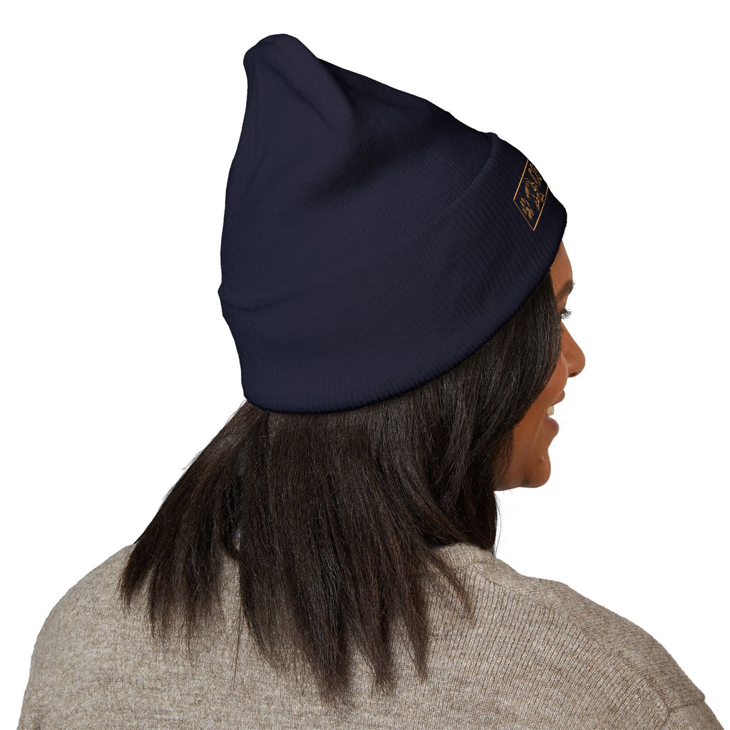 Beanie — Coyote Hunter Embroidered Cuffed Beanie (Olive)