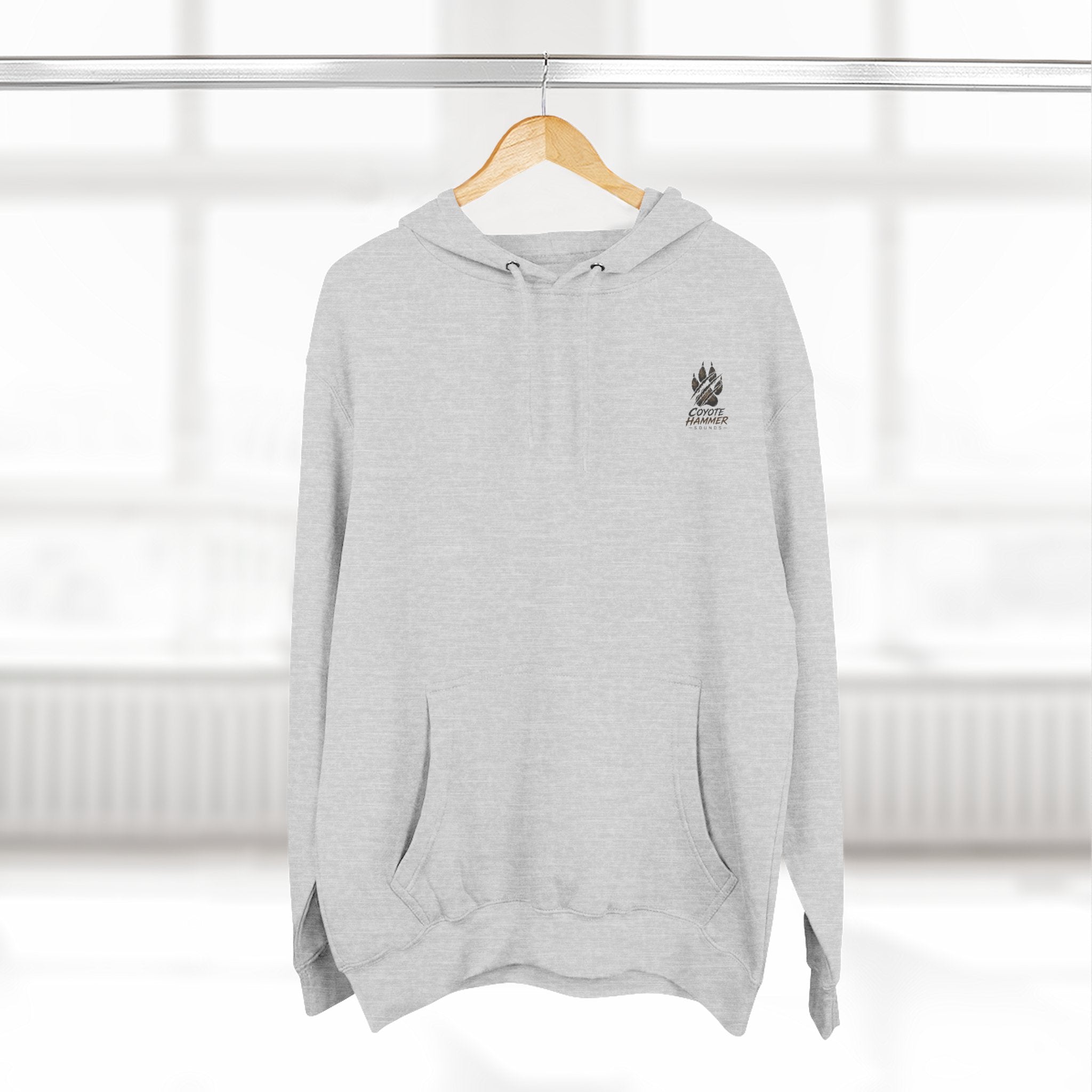 OG-Coyote Hammer Graphic Hoodie — Retro Mascot Fleece Pullover