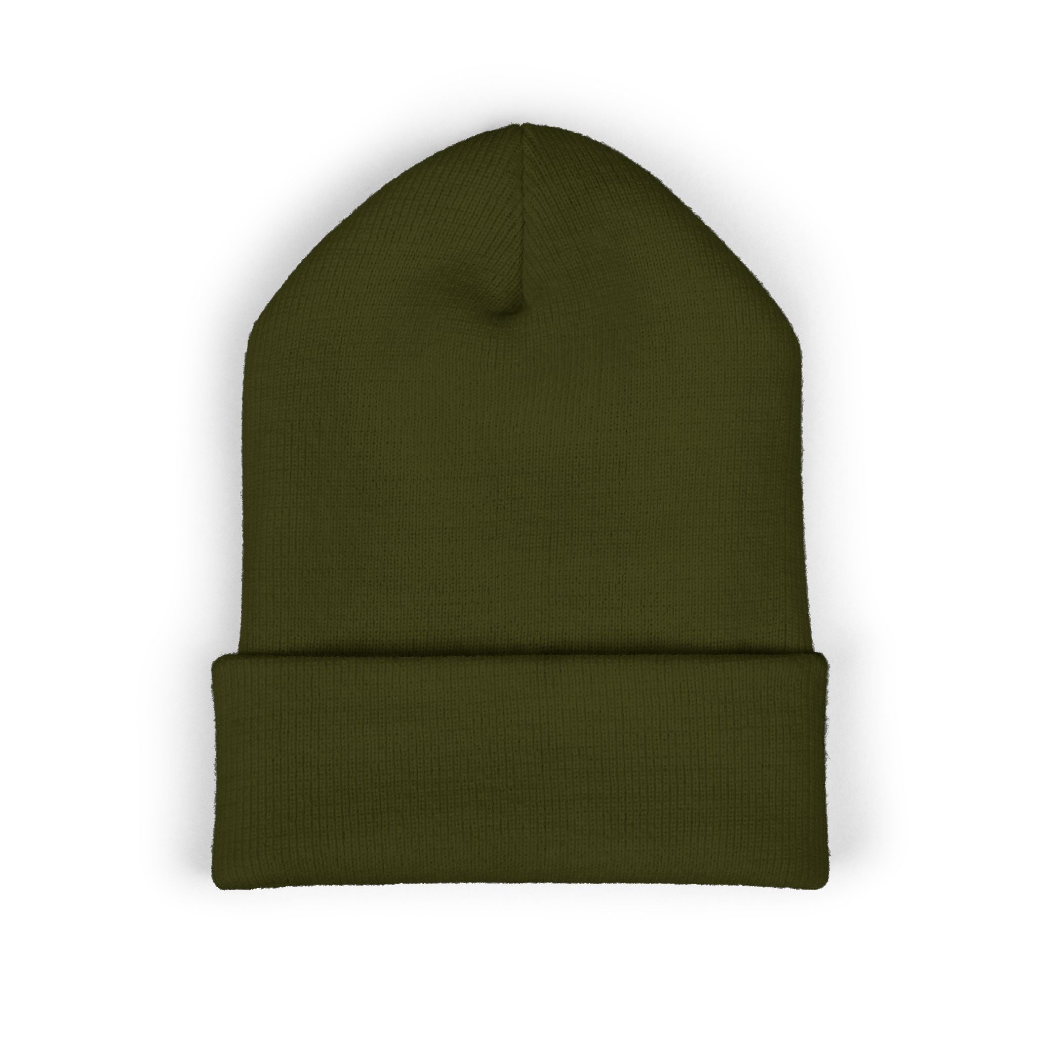 Beanie — Coyote Hunter Embroidered Cuffed Beanie (Olive)