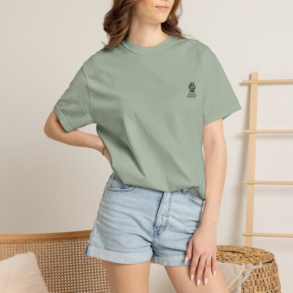 Randy Anderson-Coyote Hammer Sounds T-Shirt — Vintage Night Desert Graphic Tee