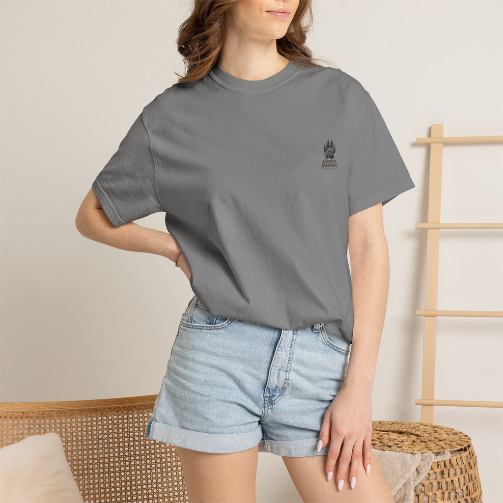 Randy Anderson-Coyote Hammer Sounds T-Shirt — Vintage Night Desert Graphic Tee