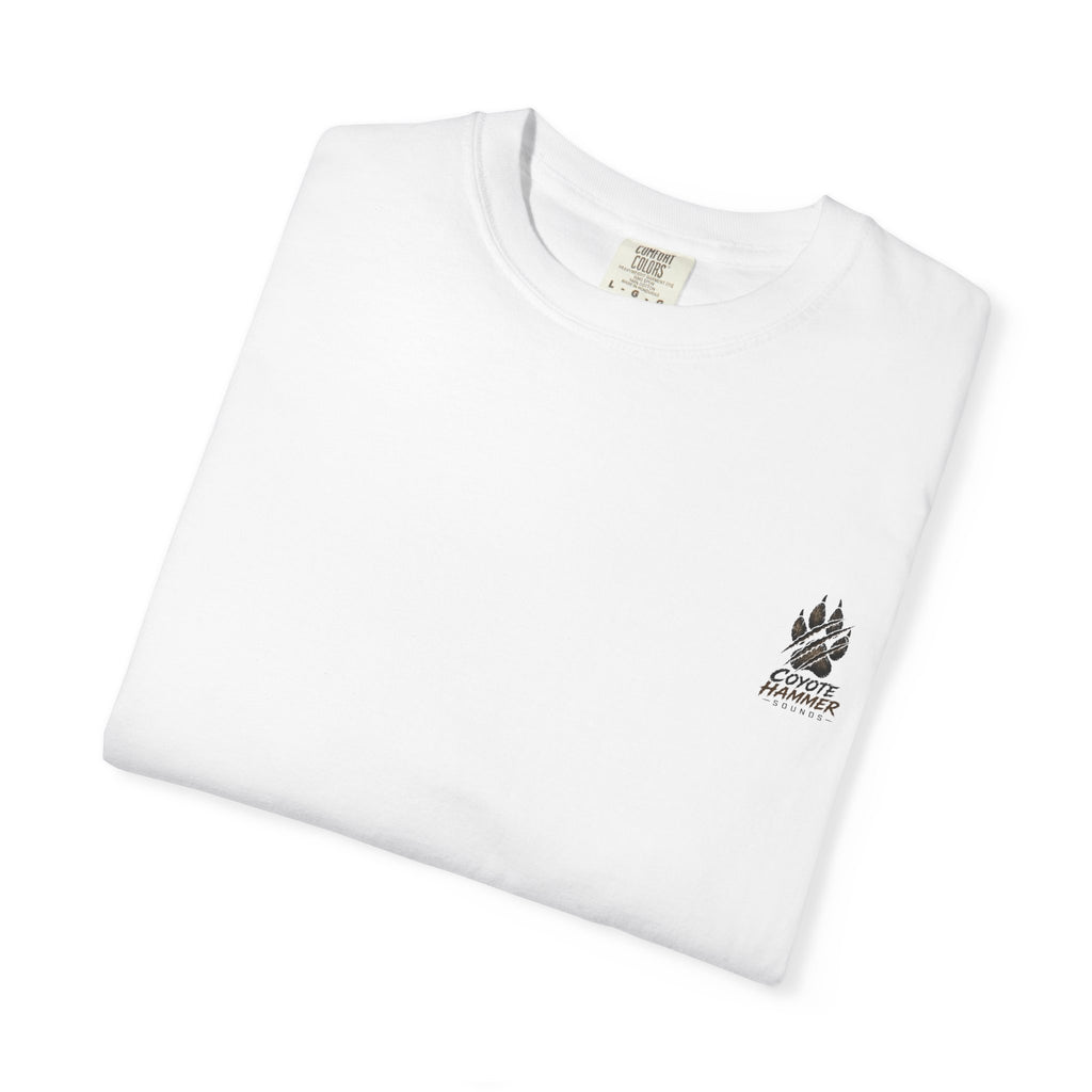 Randy Anderson-Coyote Hammer Sounds T-Shirt — Vintage Night Desert Graphic Tee