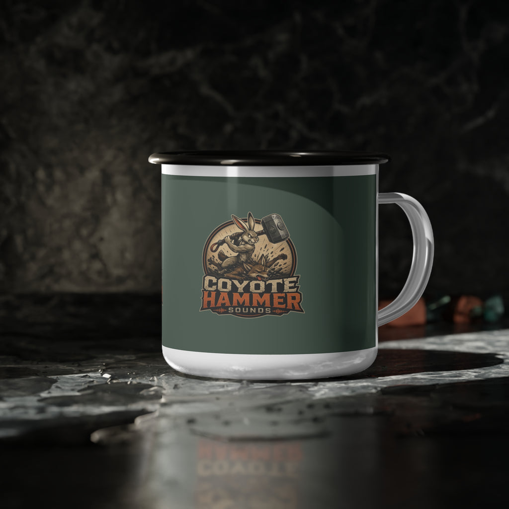 Enamel Camp Cup — Coyote Hammer Vintage Outdoor Camping Mug