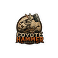 Coyote Hammer Vinyl Sticker — Kiss-Cut Decal for Gear, Laptops & Windows
