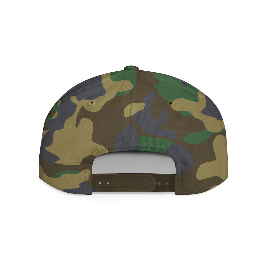 Coyote Hammer Flat Bill Snapback Hat — Distressed Paw Logo Cap