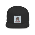 Coyote Hammer Flat Bill Snapback Hat — Distressed Paw Logo Cap