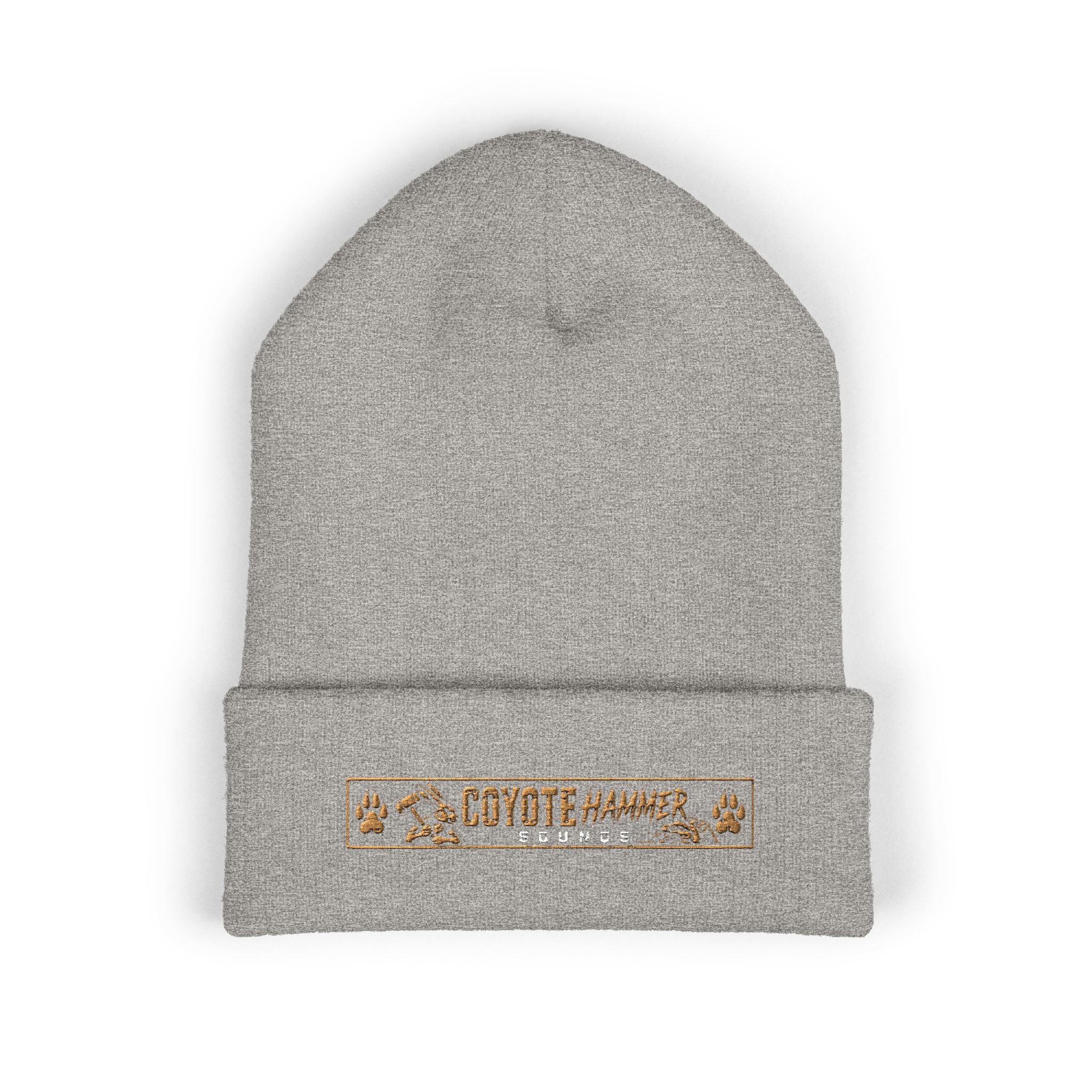 Beanie — Coyote Hunter Embroidered Cuffed Beanie (Olive)