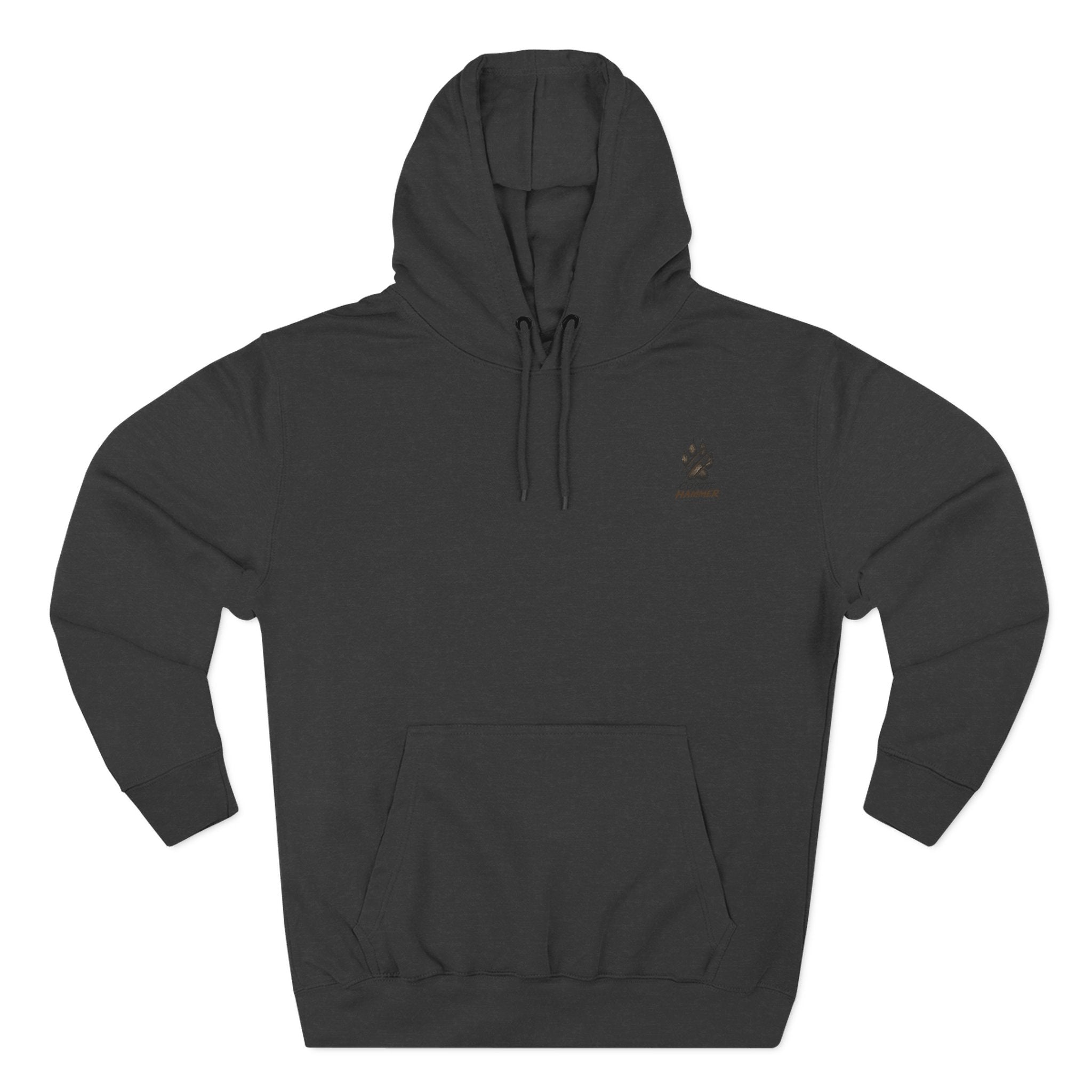 OG-Coyote Hammer Graphic Hoodie — Retro Mascot Fleece Pullover