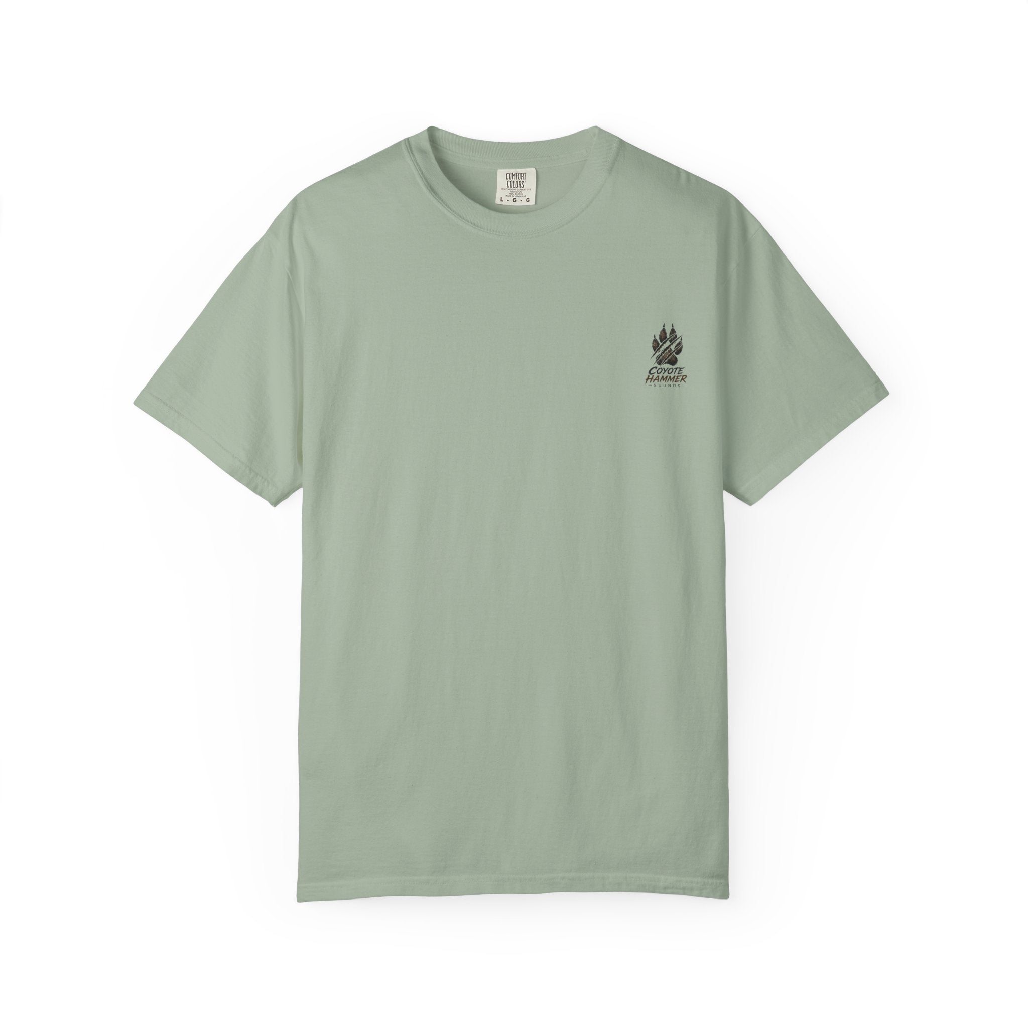 Randy Anderson-Coyote Hammer Sounds T-Shirt — Vintage Night Desert Graphic Tee