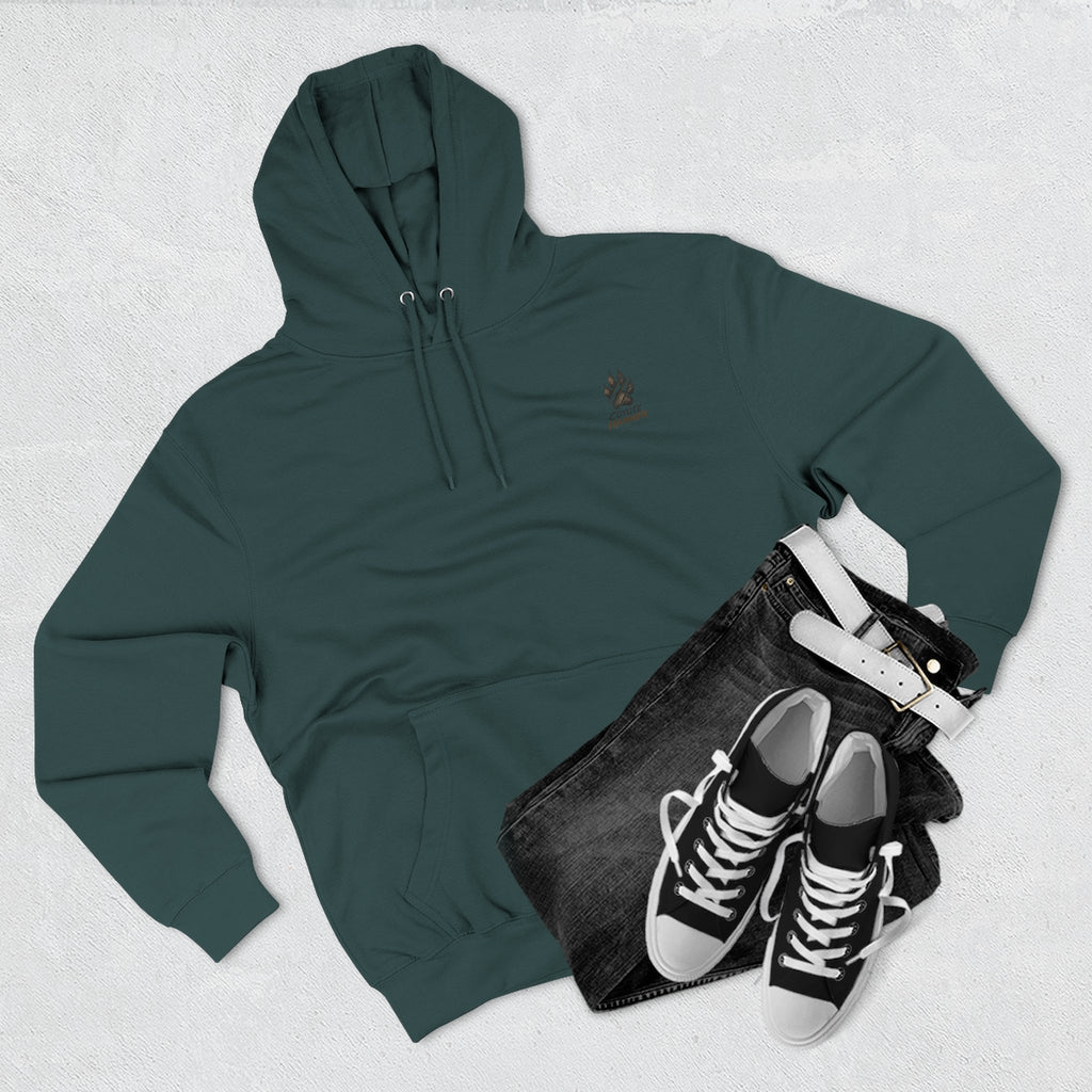 Randy Anderson-Coyote Hammer Sounds Fleece Hoodie — Retro Rabbit Band Graphic