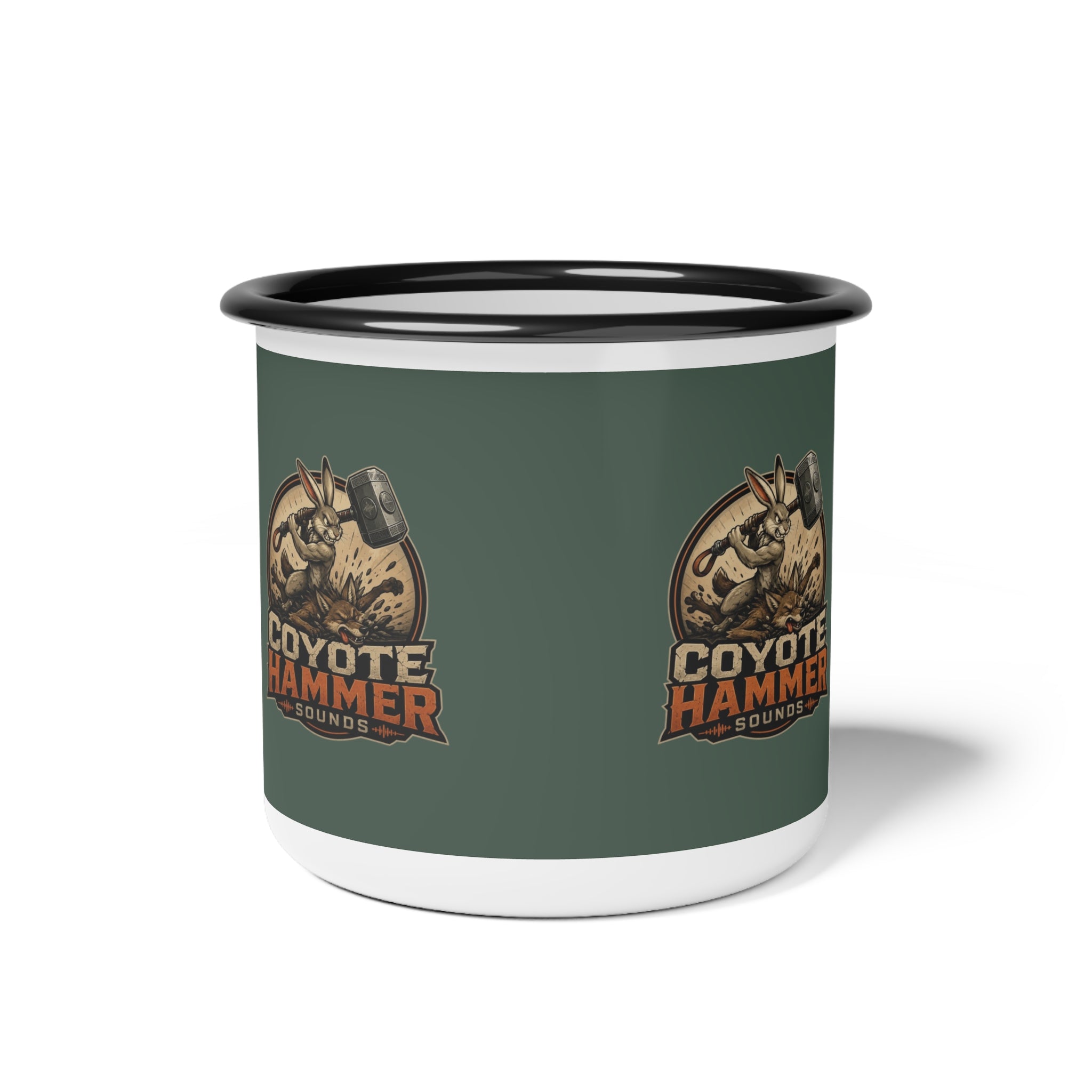 Enamel Camp Cup — Coyote Hammer Vintage Outdoor Camping Mug