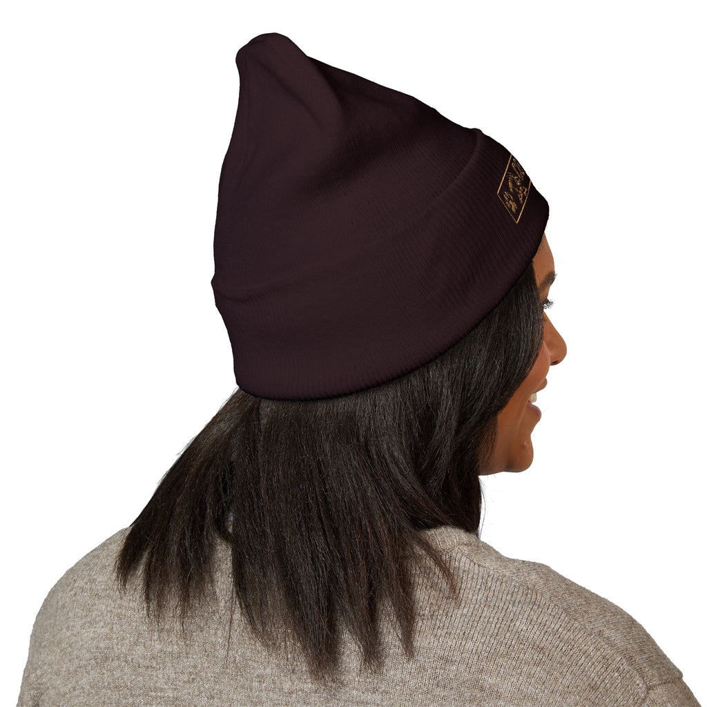 Beanie — Coyote Hunter Embroidered Cuffed Beanie (Olive)