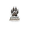 Coyote Hammer Sounds Paw Logo Sticker — Rugged Vinyl Kiss-Cut Decal for Laptops & Gear