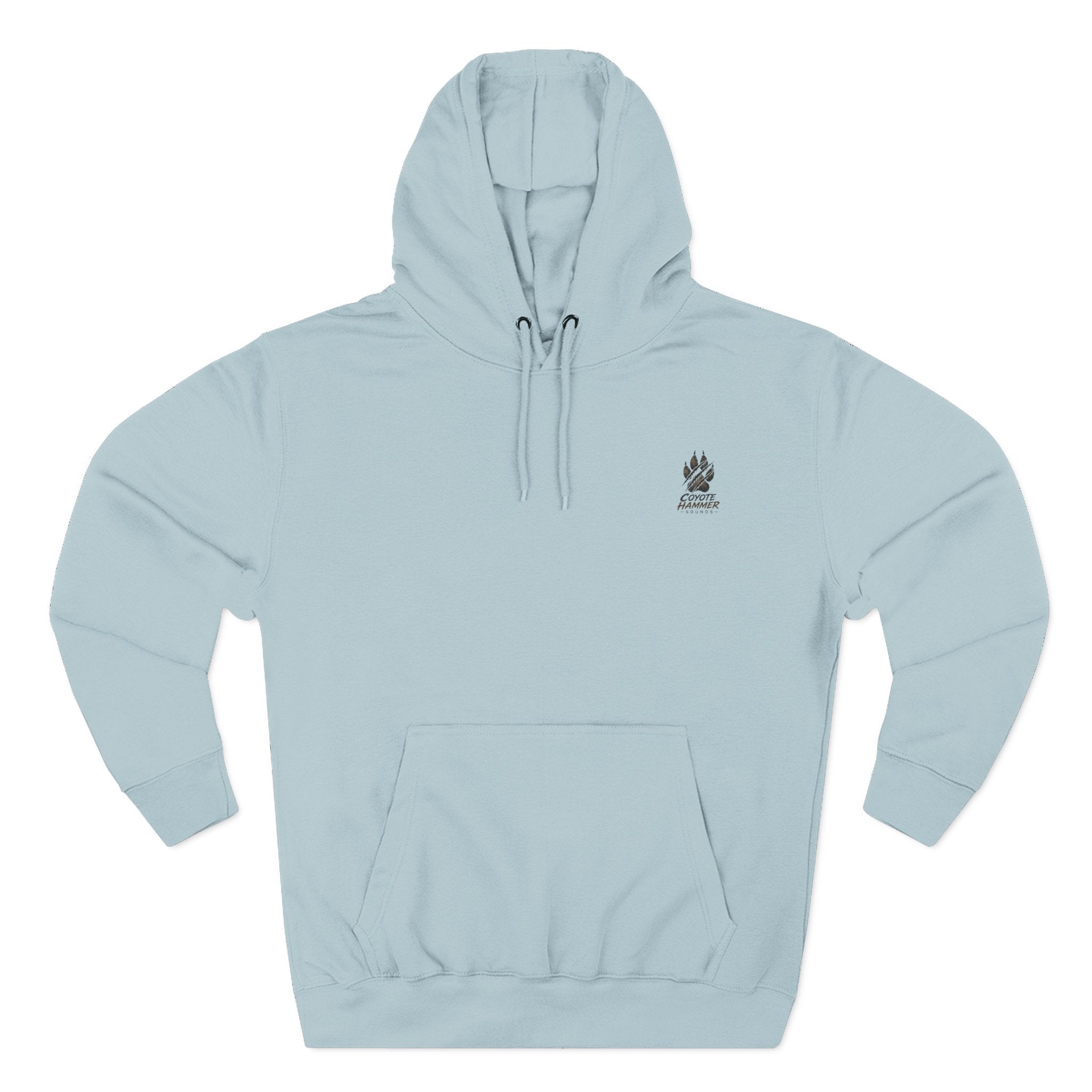 Randy Anderson-Coyote Hammer Sounds Fleece Hoodie — Retro Rabbit Band Graphic