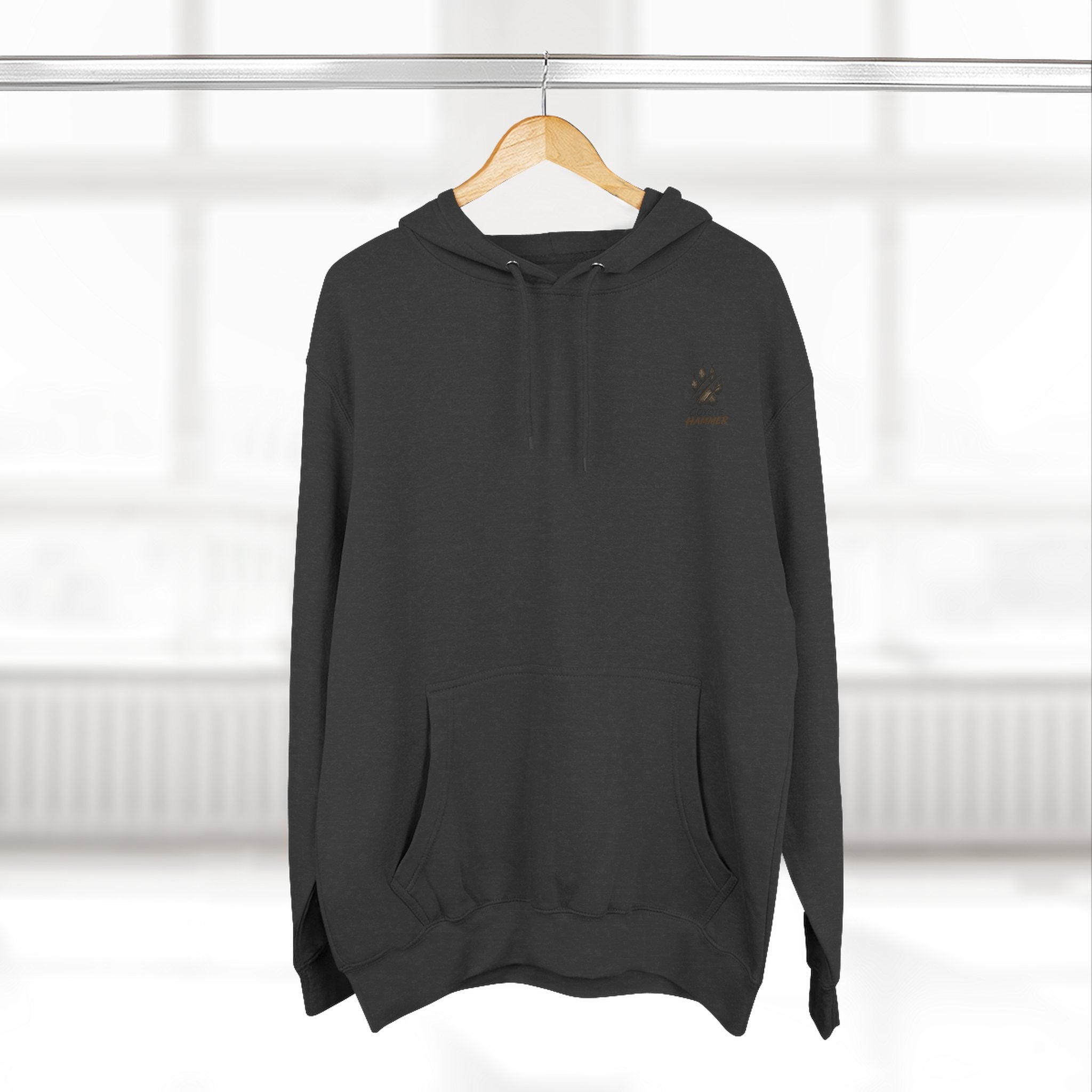 OG-Coyote Hammer Graphic Hoodie — Retro Mascot Fleece Pullover