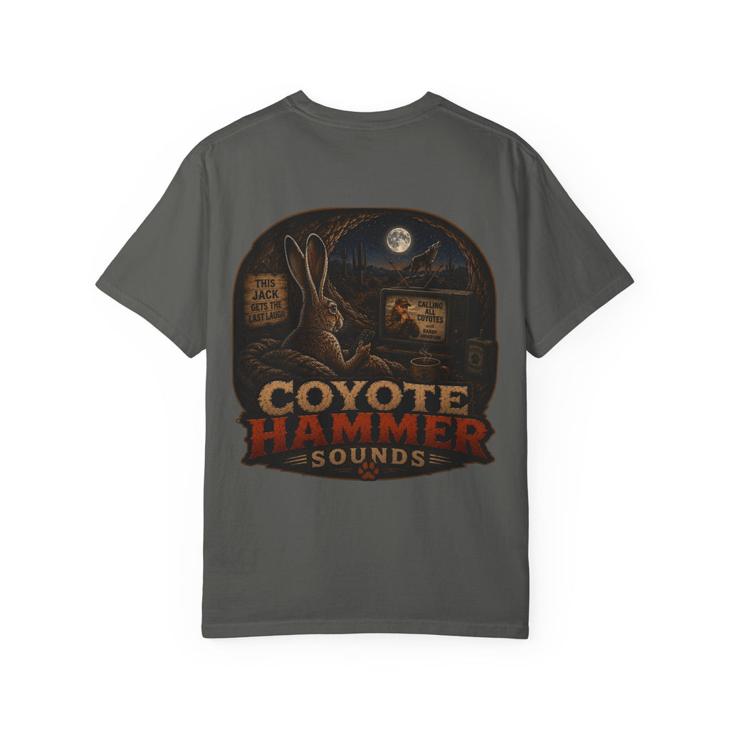 Randy Anderson-Coyote Hammer Sounds T-Shirt — Vintage Night Desert Graphic Tee