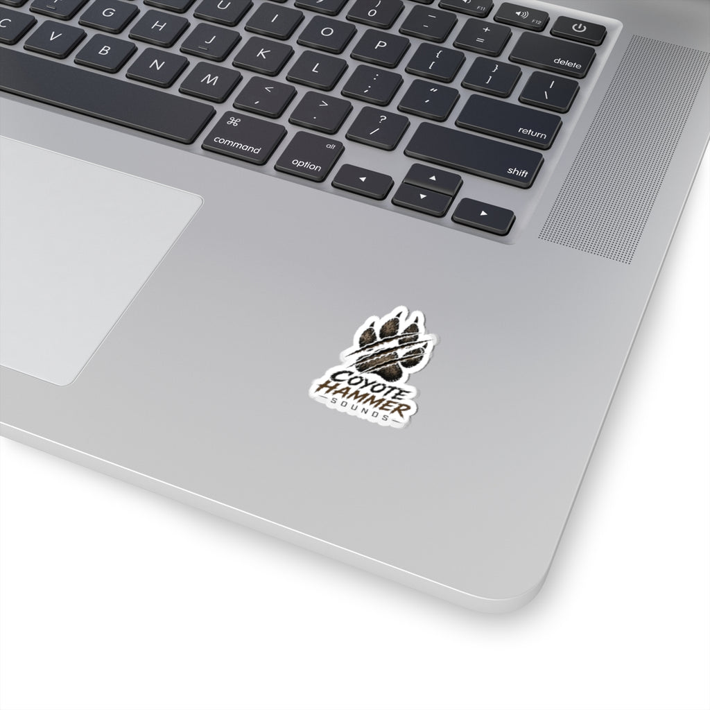 Coyote Hammer Sounds Paw Logo Sticker — Rugged Vinyl Kiss-Cut Decal for Laptops & Gear