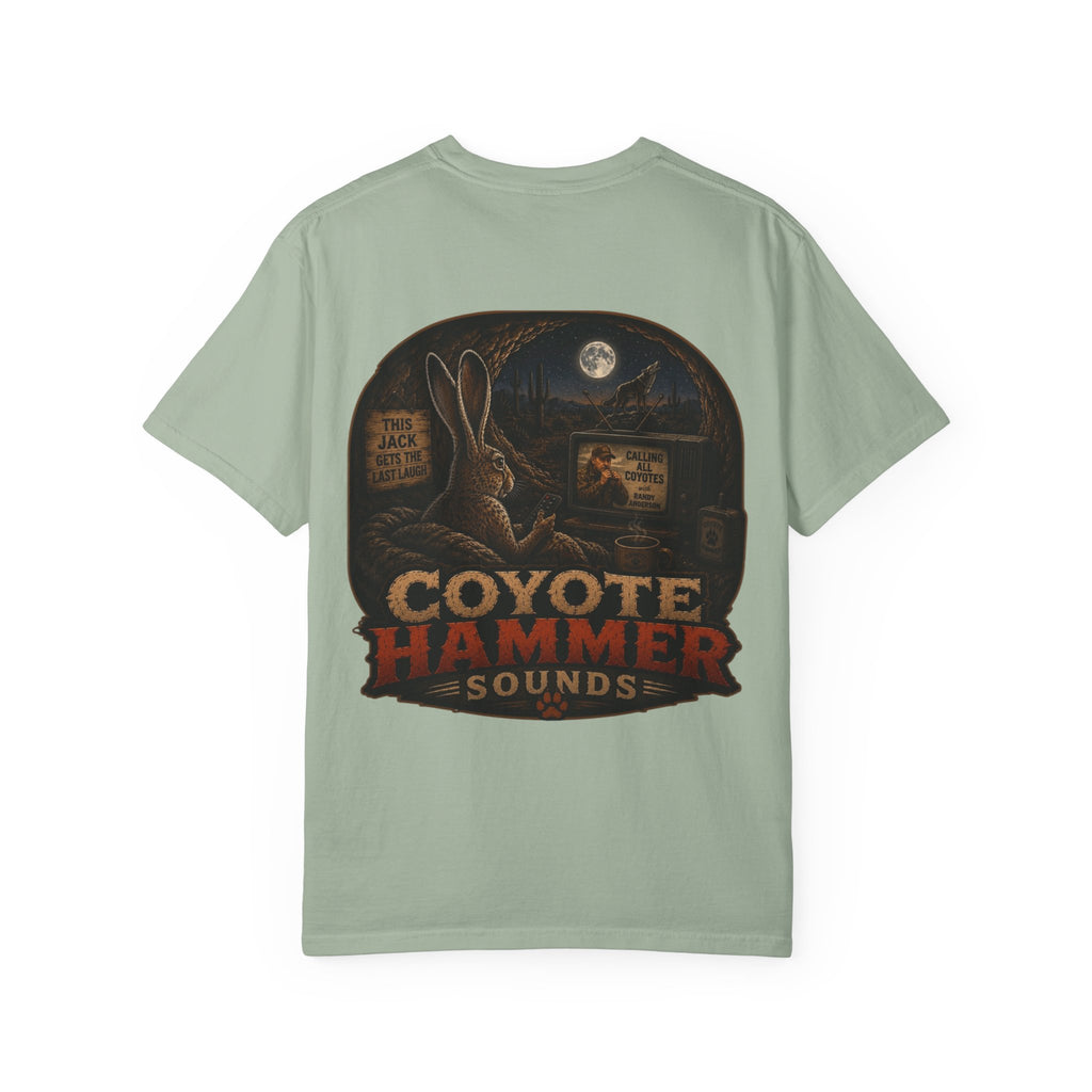 Randy Anderson-Coyote Hammer Sounds T-Shirt — Vintage Night Desert Graphic Tee