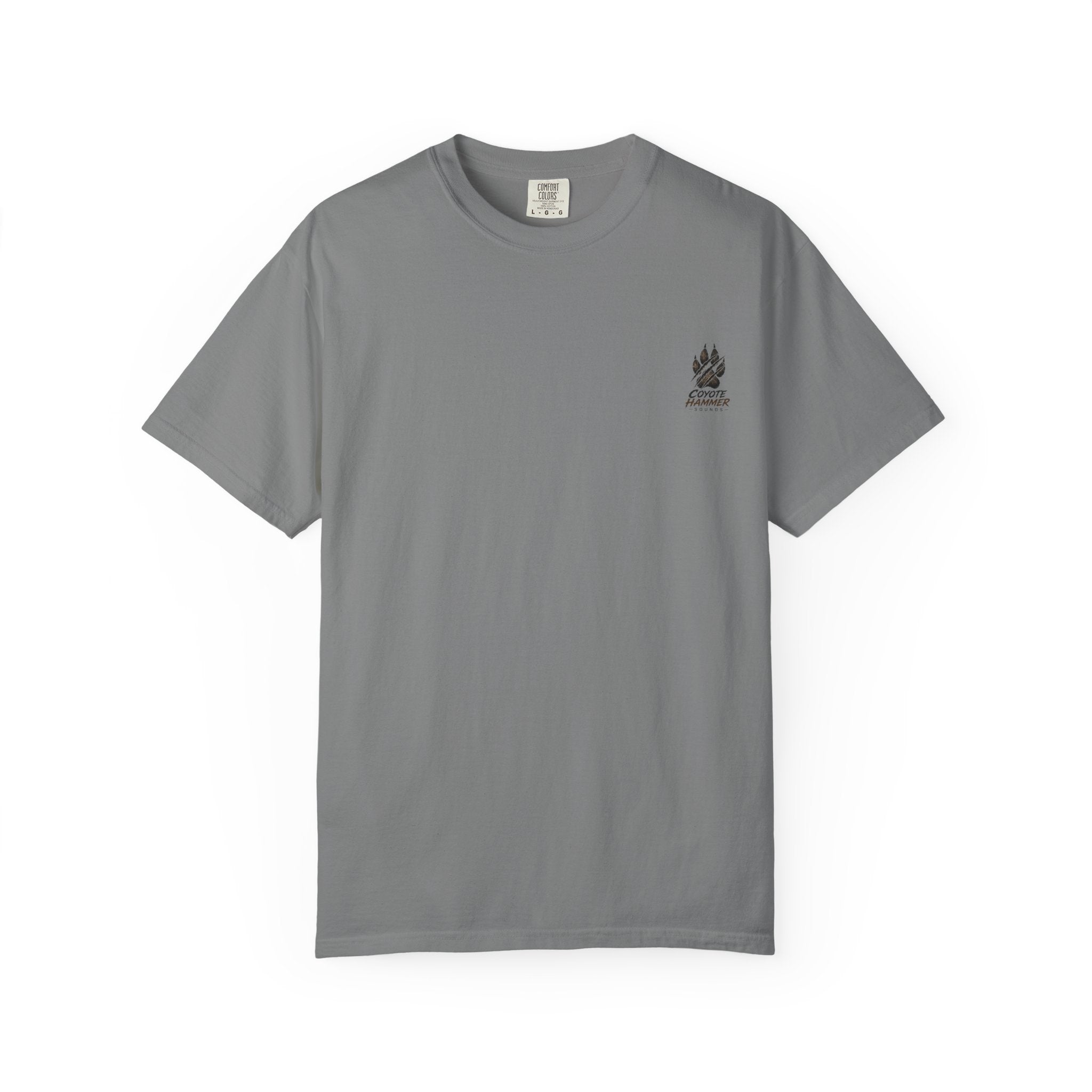 Randy Anderson-Coyote Hammer Sounds T-Shirt — Vintage Night Desert Graphic Tee