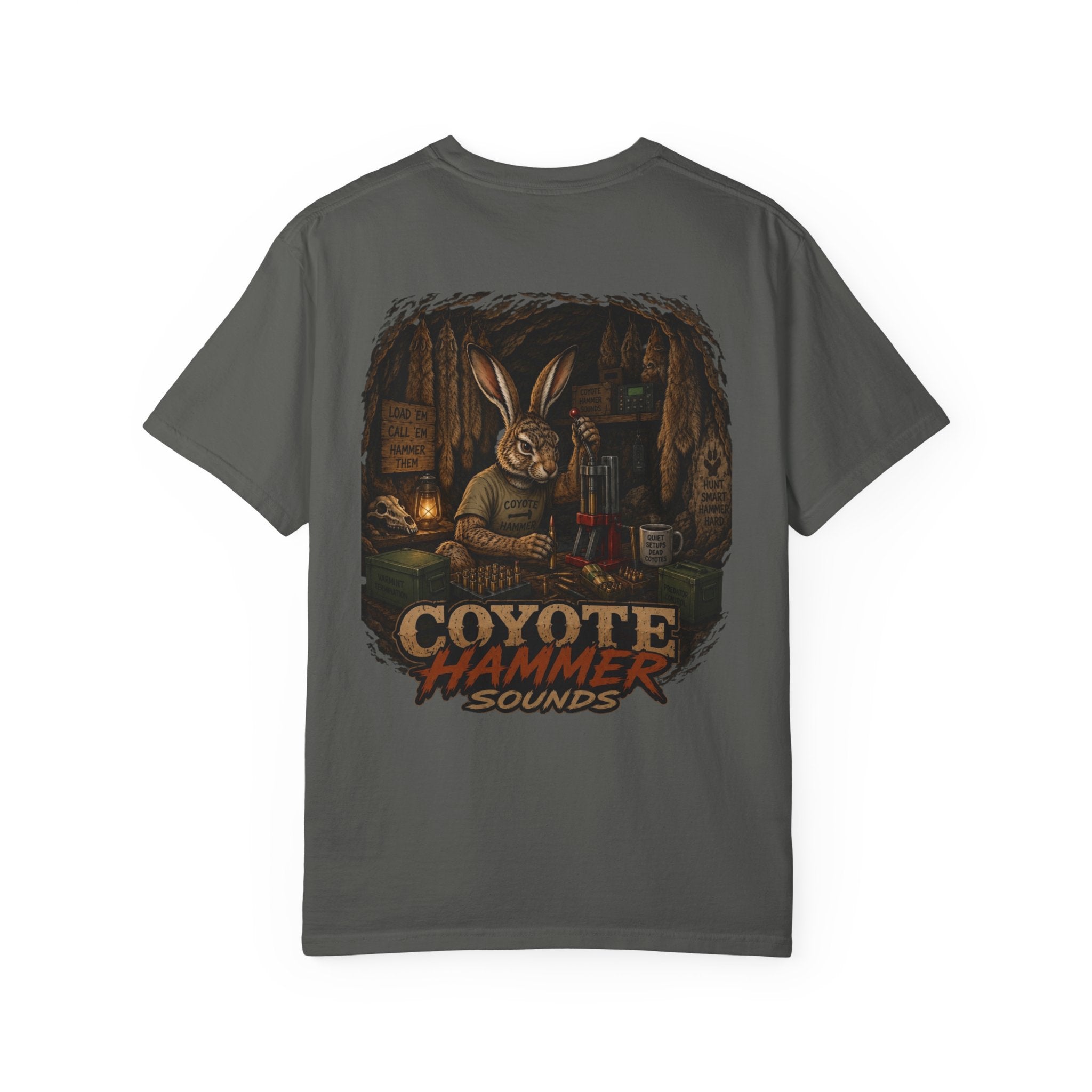 Loaded Jack-Coyote Hammer Sounds Graphic T-Shirt