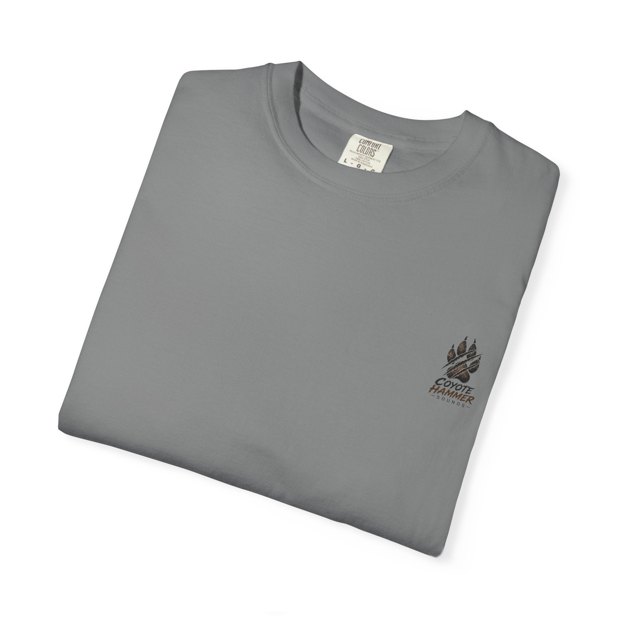 Randy Anderson-Coyote Hammer Sounds T-Shirt — Vintage Night Desert Graphic Tee