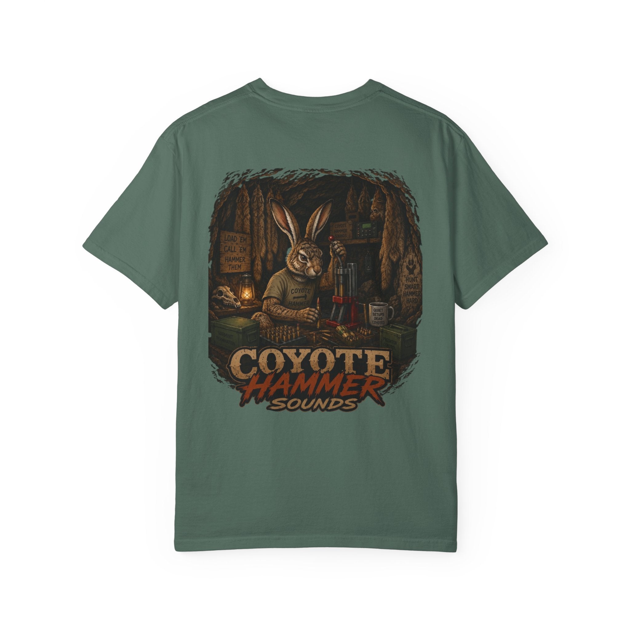 Loaded Jack-Coyote Hammer Sounds Graphic T-Shirt