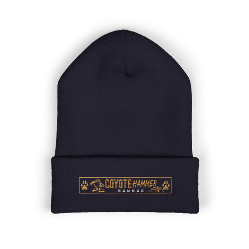 Beanie — Coyote Hunter Embroidered Cuffed Beanie (Olive)