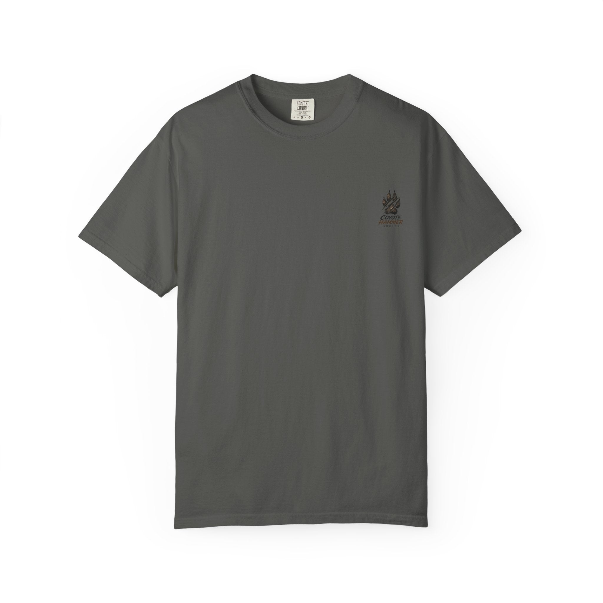 Randy Anderson-Coyote Hammer Sounds T-Shirt — Vintage Night Desert Graphic Tee